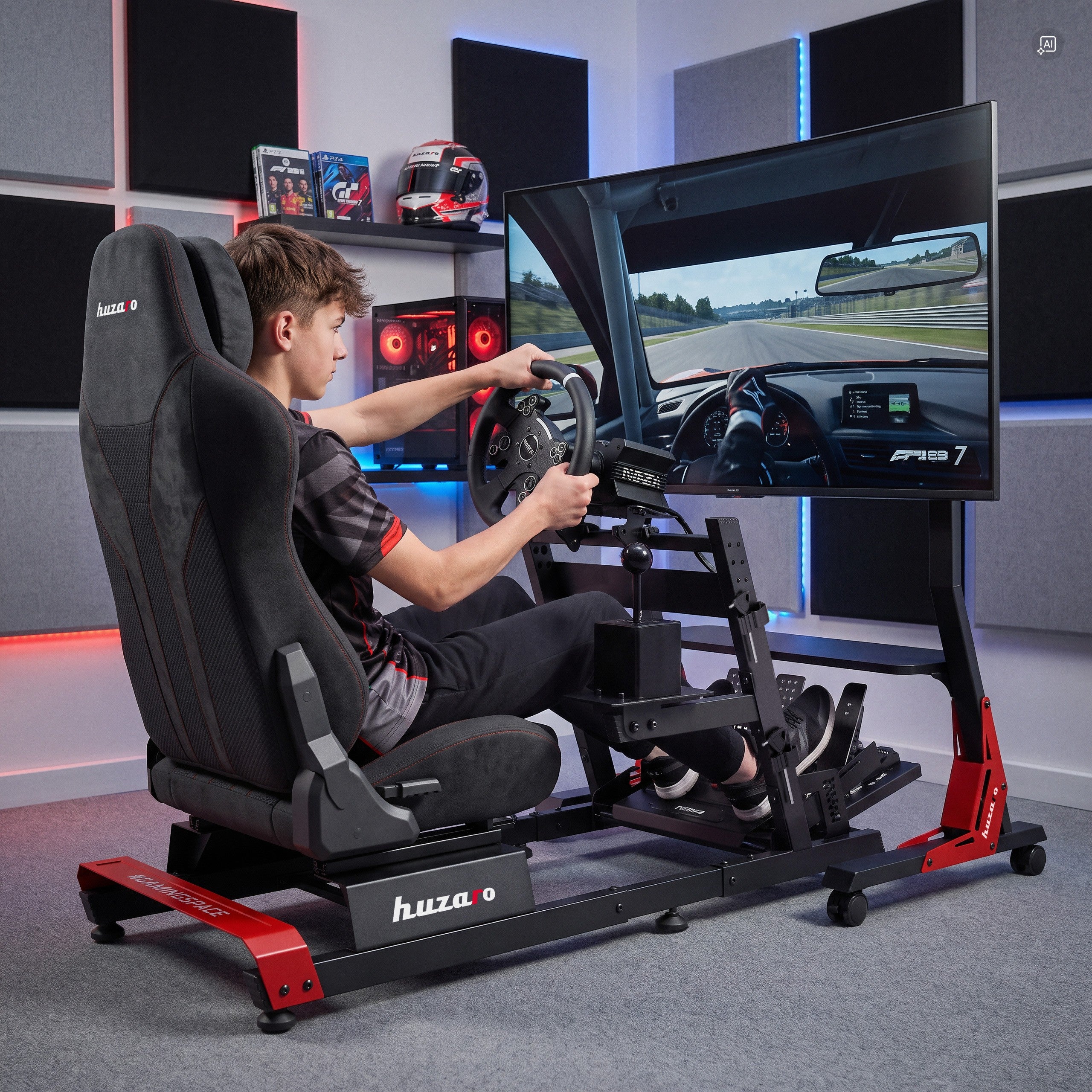 Huzaro Speed 5.7 widok na przykładowy zestaw akcesoriów